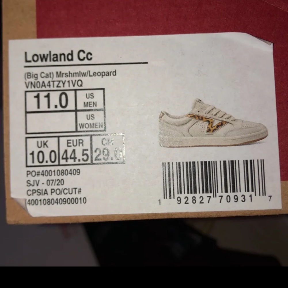 NEW, UNWORN, AUTHENTIC VANS IN THE BOX - MEN'S SIZE 11, WOMENS SIZE 12.5 - Picture 7 of 9